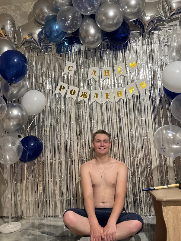 Birthday party celebration captured in Chaikovsky, Russia
