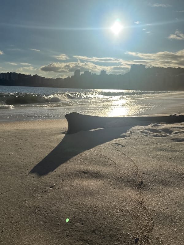 Golden hour at Icaraí Beach, Niterói