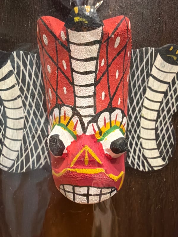 Decorative figurines and religious artifacts documented in Bengaluru home