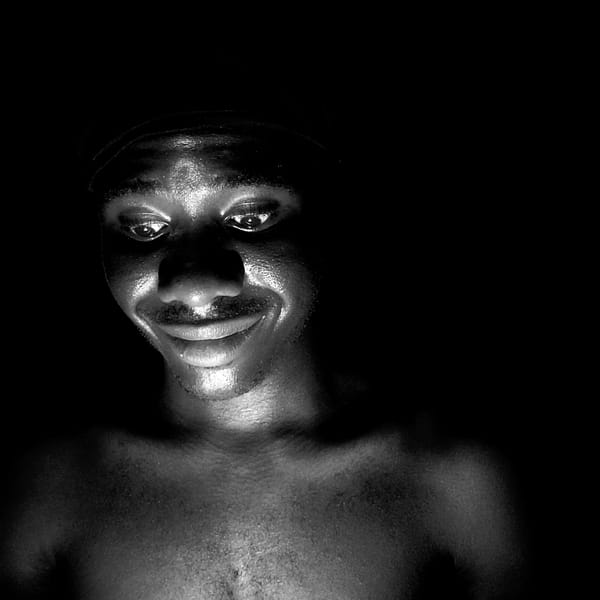 Black and white portrait session captured in Narayi, Nigeria