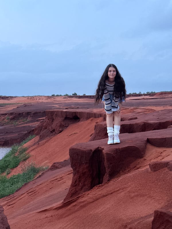 Woman poses for photos at Mui Ne Red Sand Dunes