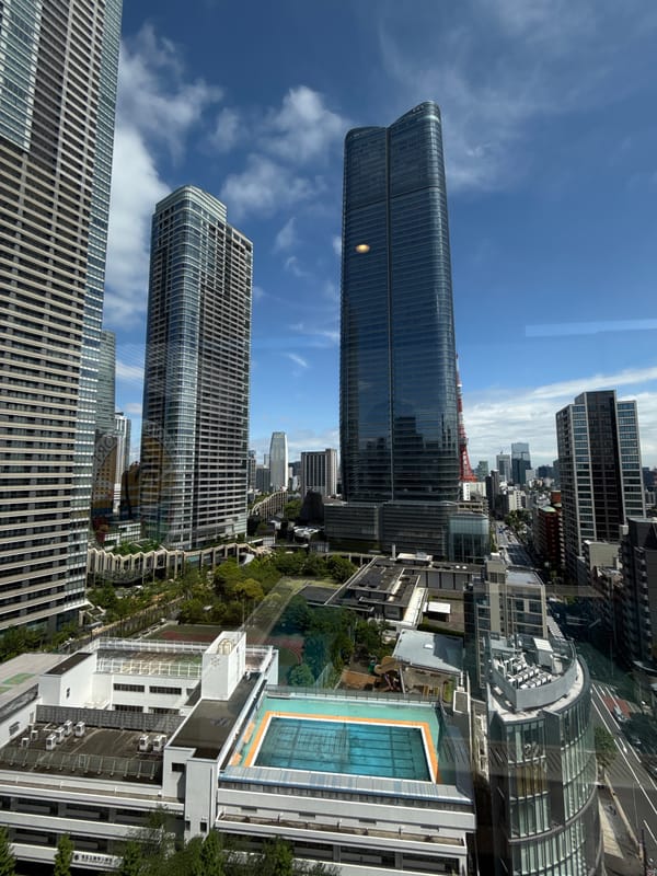 Early morning skyline view captured in Minato, Japan