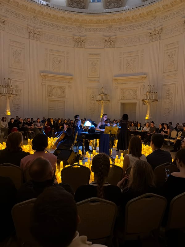 Candlelit classical concert held in ornate Khimki hall