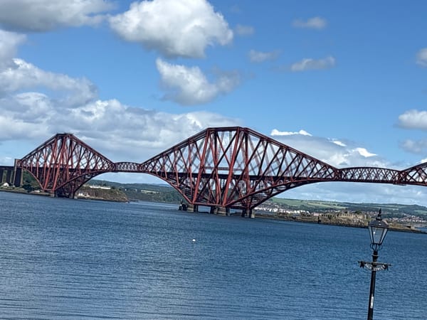 Forth Bridge and South Queensferry streets documented by witness