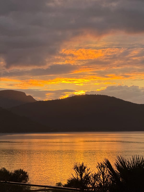 Sunset over Aegean Sea captured by witnesses in Bodrum