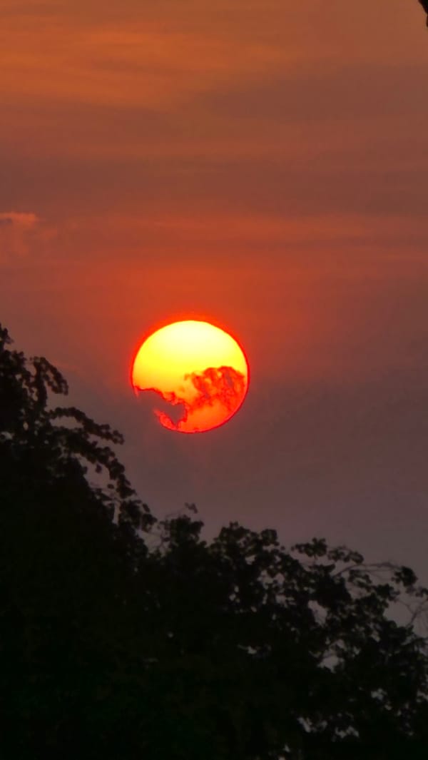 Partial solar eclipse observed over Nha Trang, Vietnam