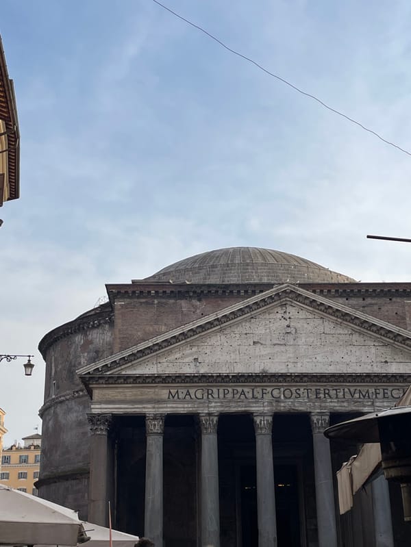 Tourist documents afternoon Rome walking tour visiting major landmarks
