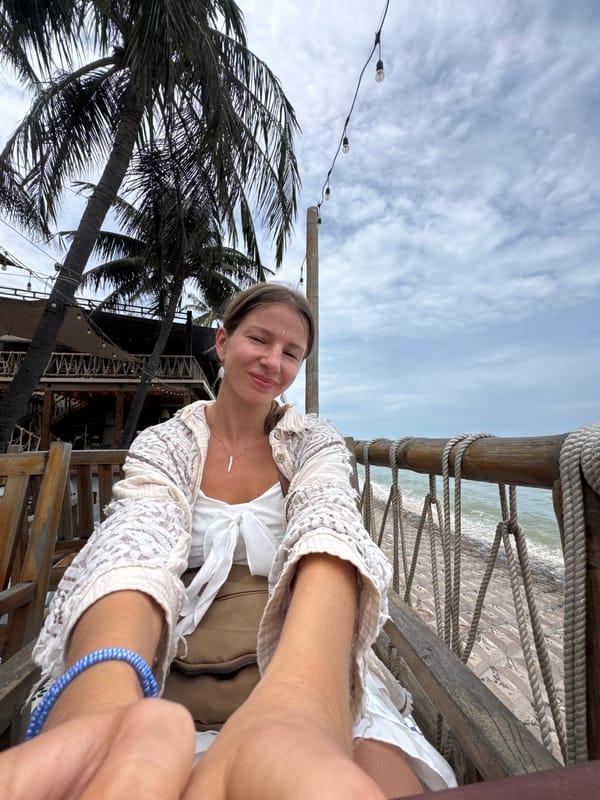 Coastal morning in La Gi: motorbikes, sea views, and a beachfront meal