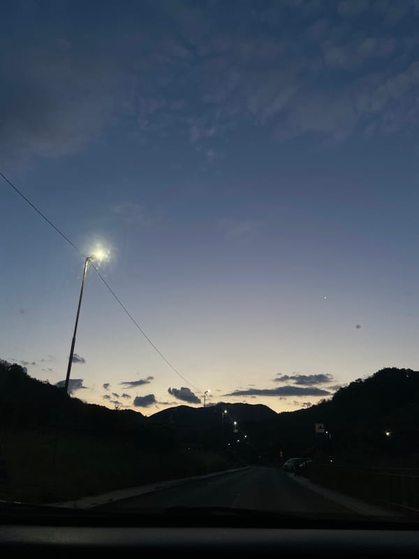 Evening roadway scenes captured in Zlatograd, Bulgaria