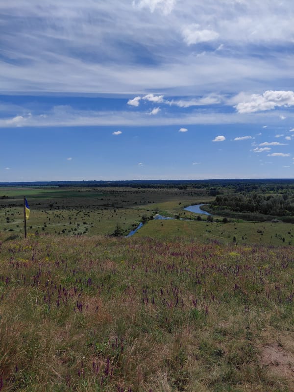 Rural hilltop views and country roads around Ustyvytsia, Ukraine