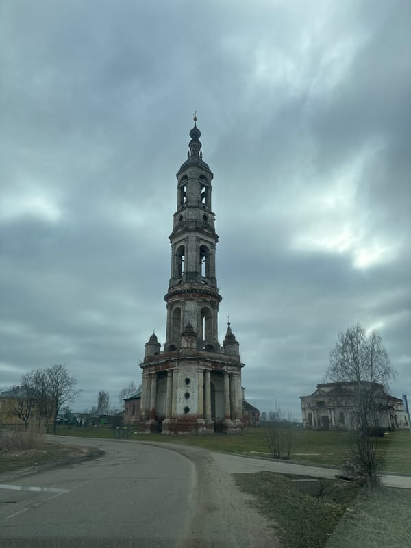Historic Orthodox churches documented in ruins in Kladovitsy, Russia