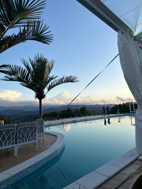 Wedding reception held at Balkan hotel rooftop in Gabrovo