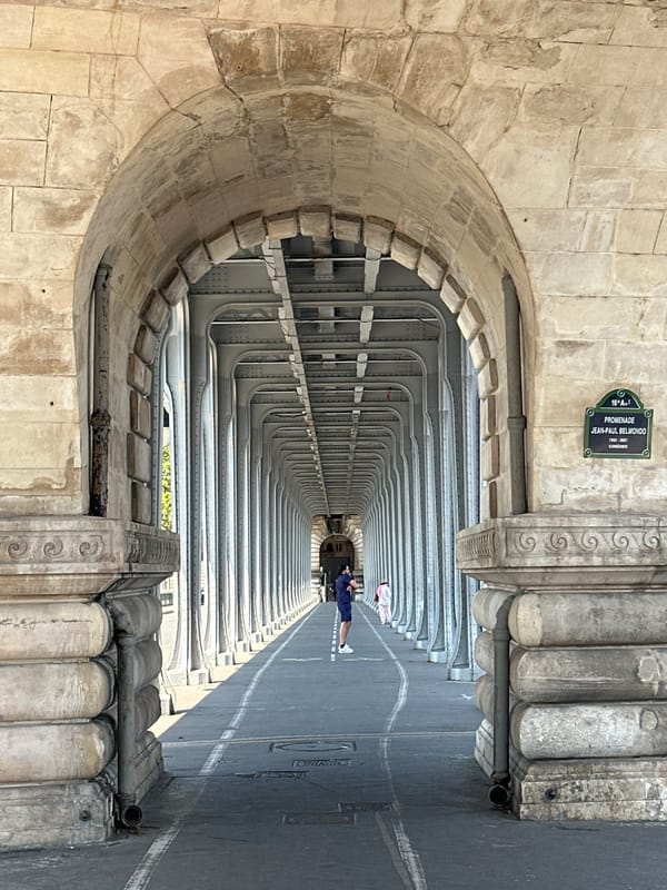 Paris landmarks along the Seine on a summer afternoon