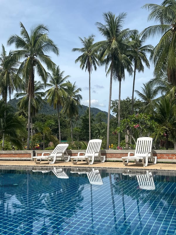 Resort pool area documented in Baan Lipa Noi, Thailand
