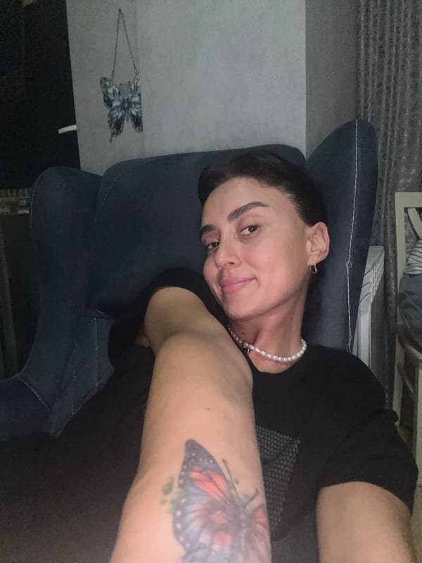 Afternoon selfie session in a Tbilisi living room