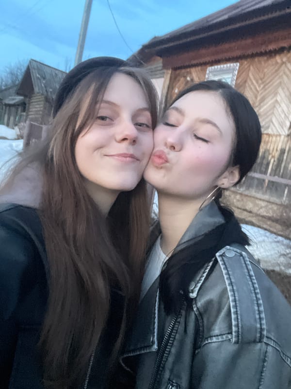 Family car trip documented in rural Russia