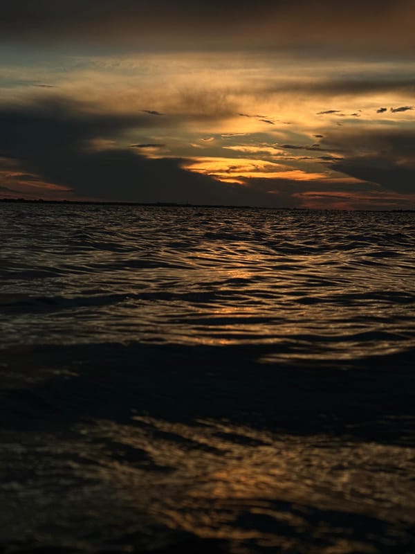 Ocean sunset photographed in Kokshetau, Kazakhstan