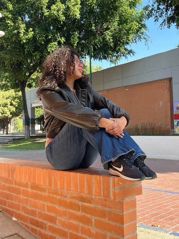 Young woman documented in casual moments around Puebla