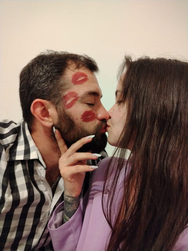 Woman eating banana while resting in Noviy, Russia