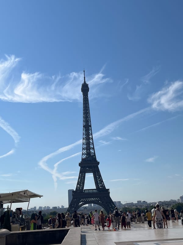Sunny morning at the Trocadéro with Eiffel Tower views
