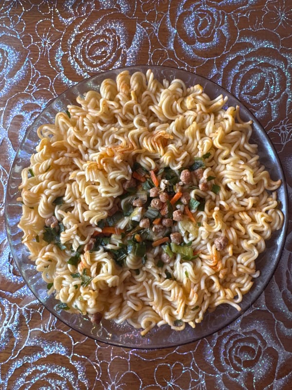 Ramen meal documented in Tikhoretsk, Russia