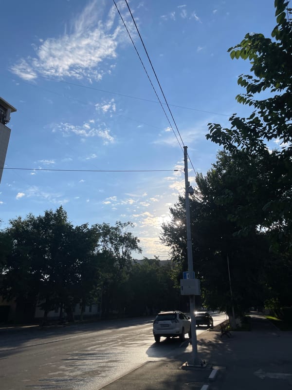 Street scenes and a hospital visit in Almaty, one morning
