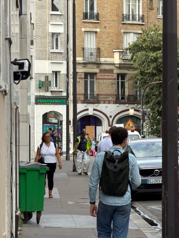Early morning street and building scenes across northern Paris