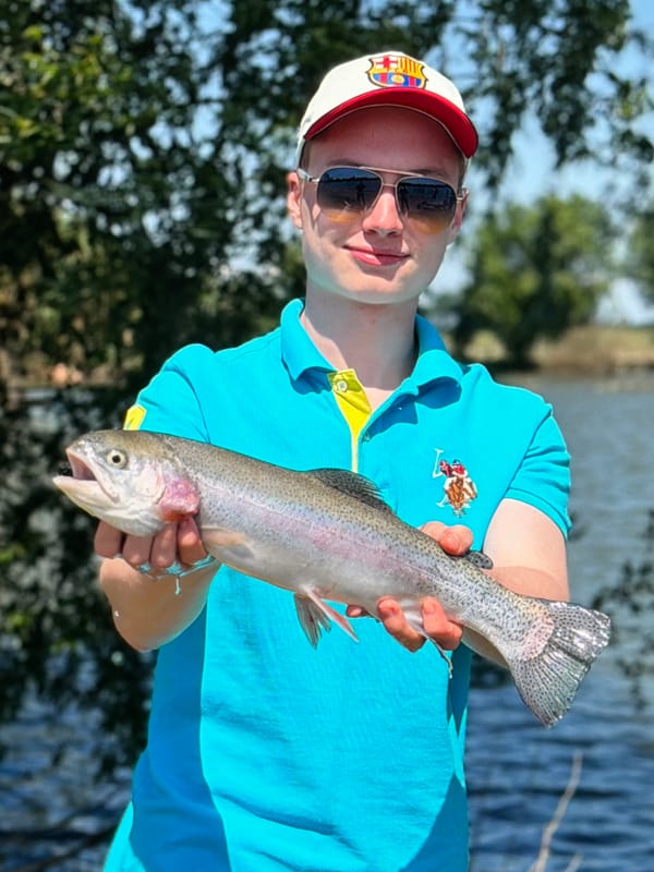 Fishing trips, backyard wildlife, and everyday objects fill the frame.