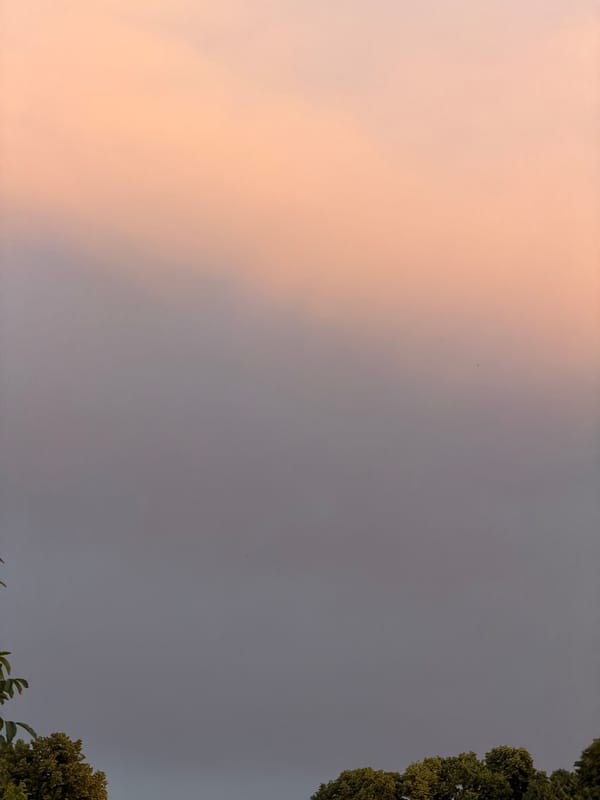 Road trip through sunset hours, urban and rural edges