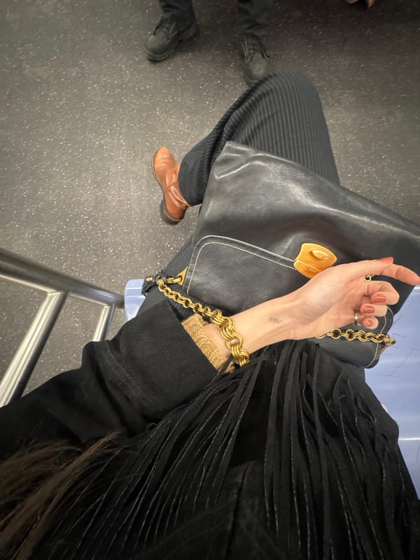 Late-night public transit ride documented in Manhattan