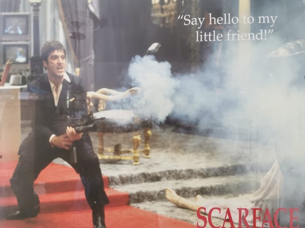 Scarface movie scene captured in Varna, Bulgaria