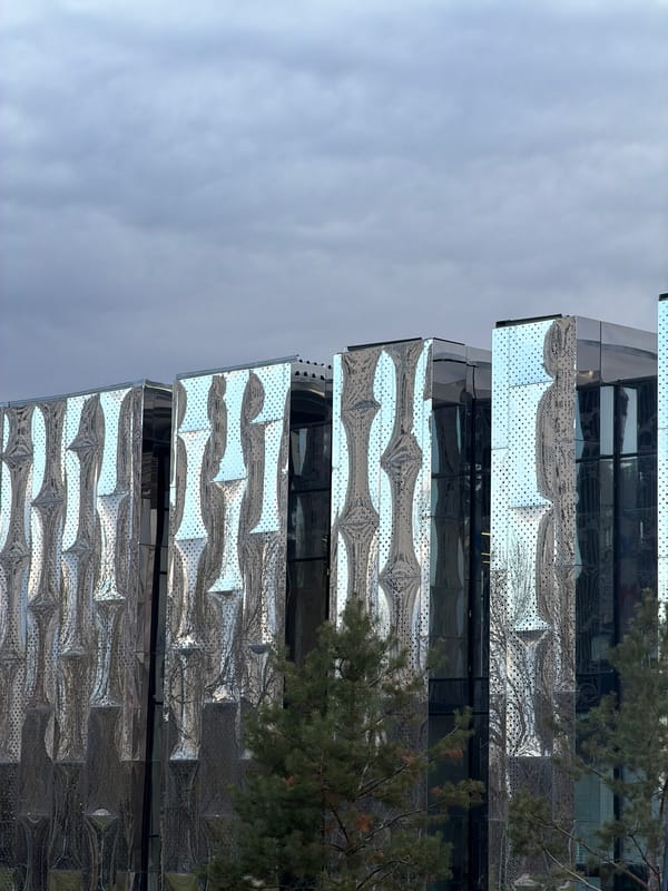 Woman dances in wood-paneled apartment with guitar in Khimki