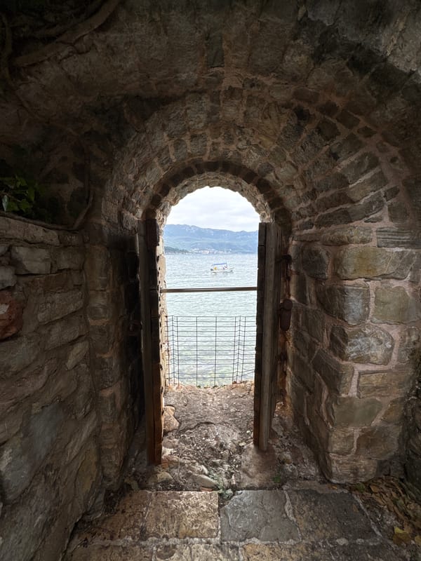 Morning snapshots capture everyday life in coastal Budva, Montenegro