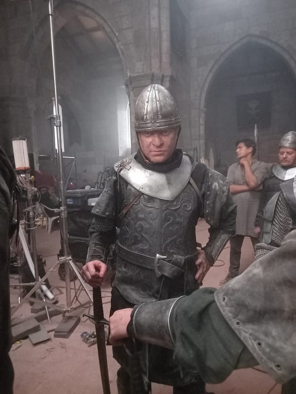 Medieval costume production filmed behind-the-scenes in Mumbai studio