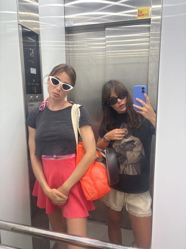 Mirror selfies in Tel Aviv elevators and hallways