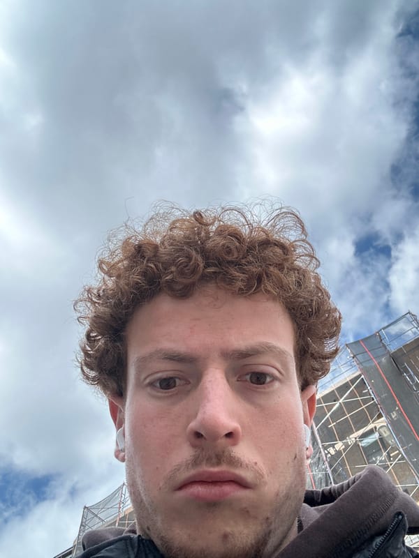 Portrait of young man captured in New York
