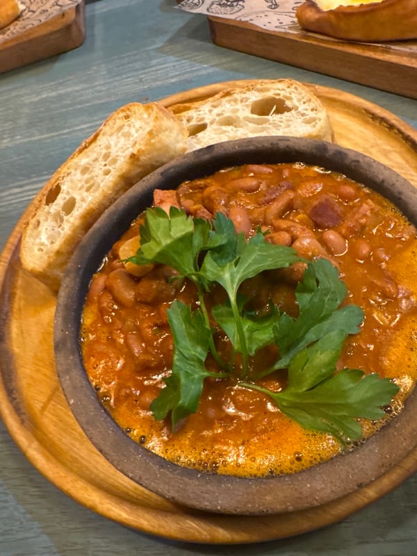 Lunch documented at Georgian restaurant in Izhevsk, Russia