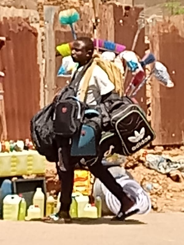 Daily street life unfolds in Maiburiji, Nigeria