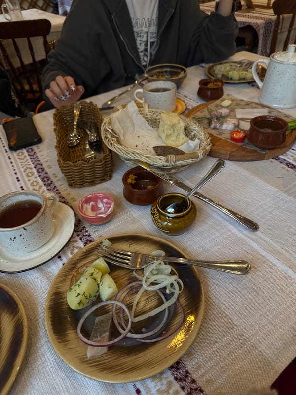 Restaurant dining scene captured in Moscow