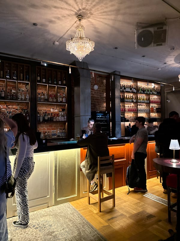 Diner documents Moscow restaurant visit through seven captured moments