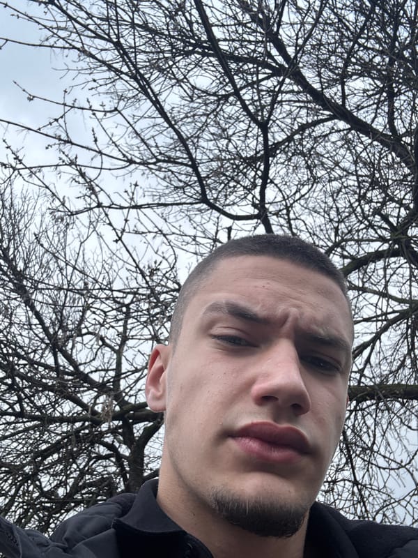 Man takes morning selfie under overcast sky in Shumen