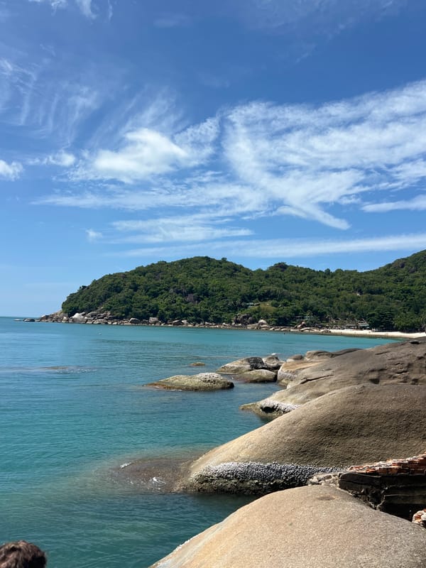 Lazy afternoon on a rocky Koh Samui shore