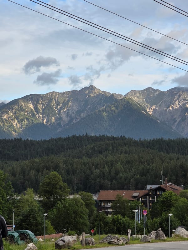 Zugspitze cable car journey through German Alpine landscape
