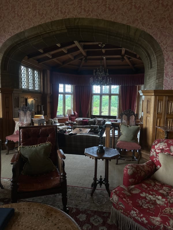 Visitor documents tour of historic Chichester manor house and grounds