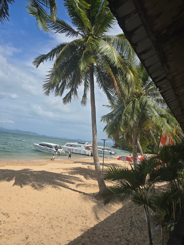 Morning beach leisure documented in Ban Khlong Hia, Thailand