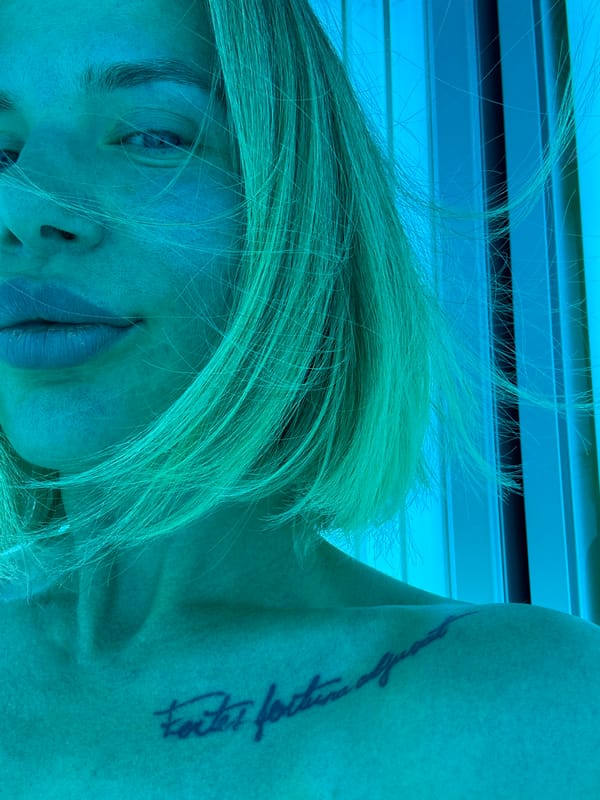Woman uses tanning bed with lotion in Gorno-Altaysk