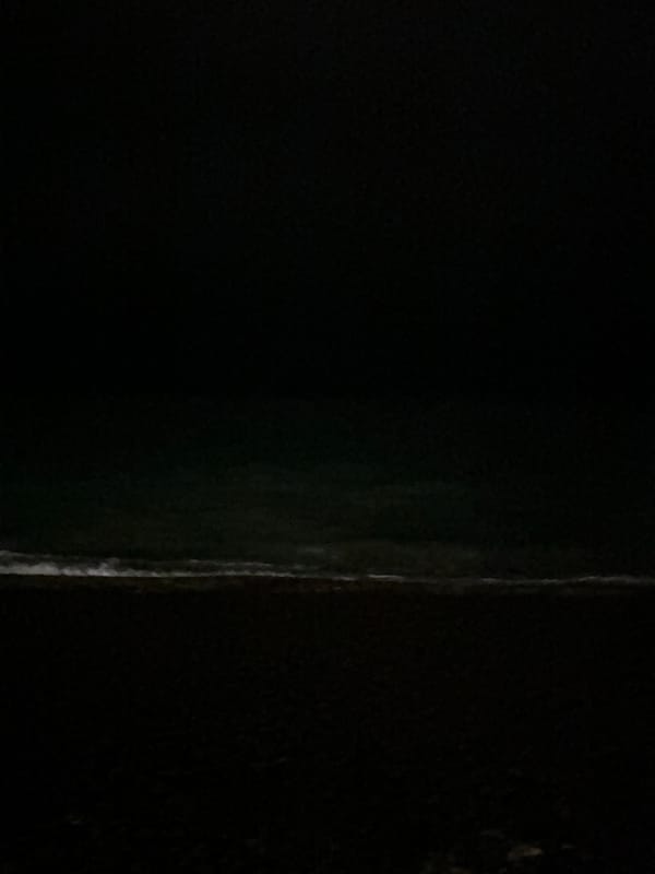 Dark scene with minimal detail captured in St Leonards