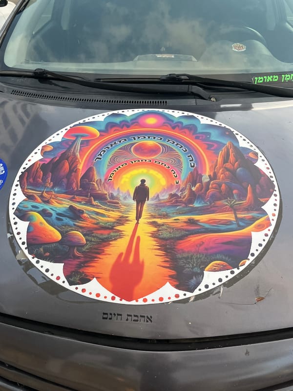 Decorated vehicles spotted parked in Ramat Gan street