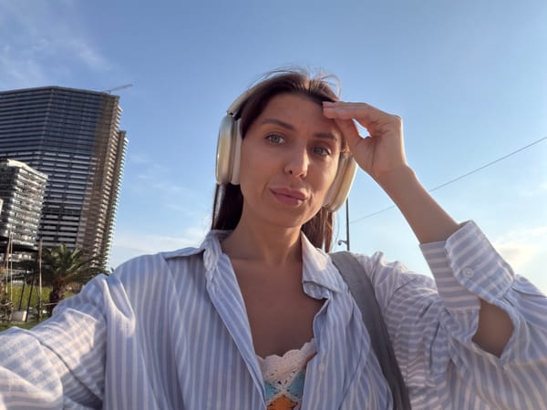 Selfie session on Batumi's Black Sea promenade