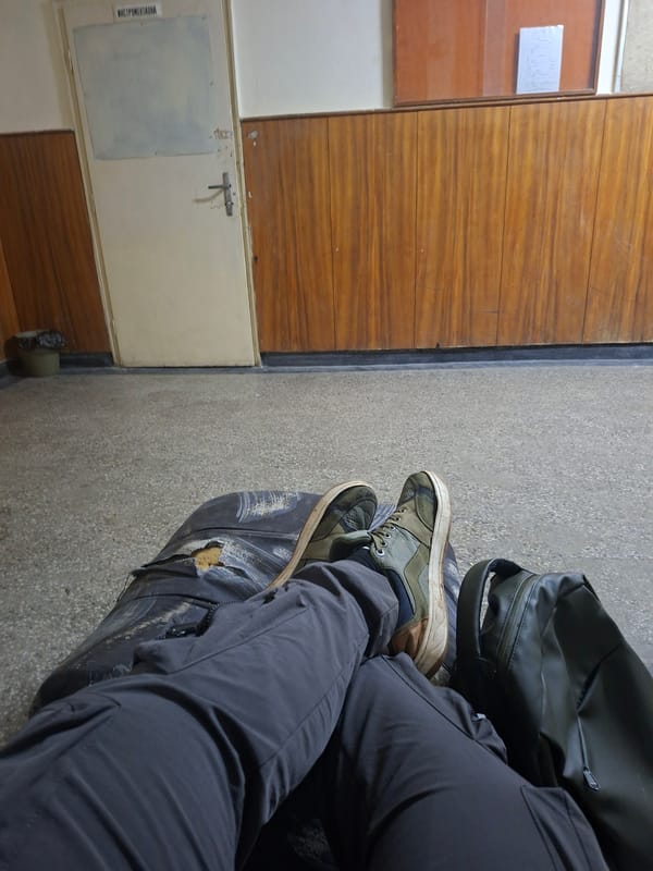 Visitor documents workshop interior in Pleven, Bulgaria